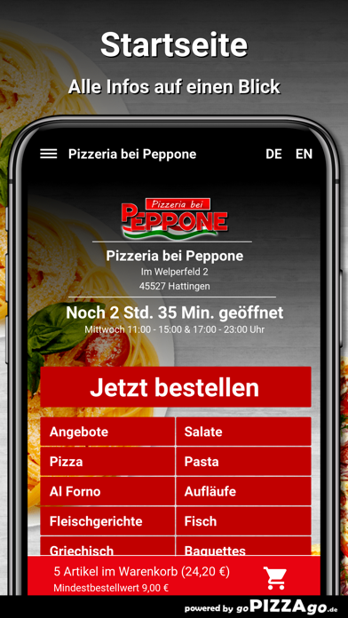 Pizzeria bei Peppone Hattingen screenshot 2