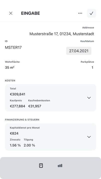 Leverage. Immobilien Rechner