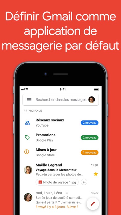 Gmail – la messagerie Google Gmail – la messagerie Google