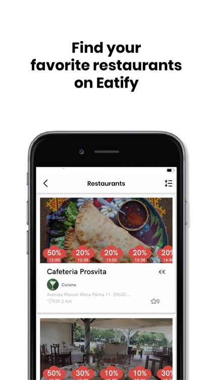 Eatify: Discounted Restaurants