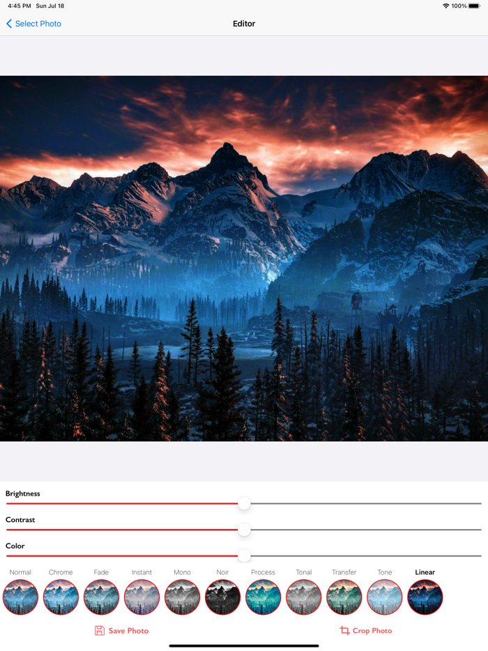 Photo Filter With Cropper