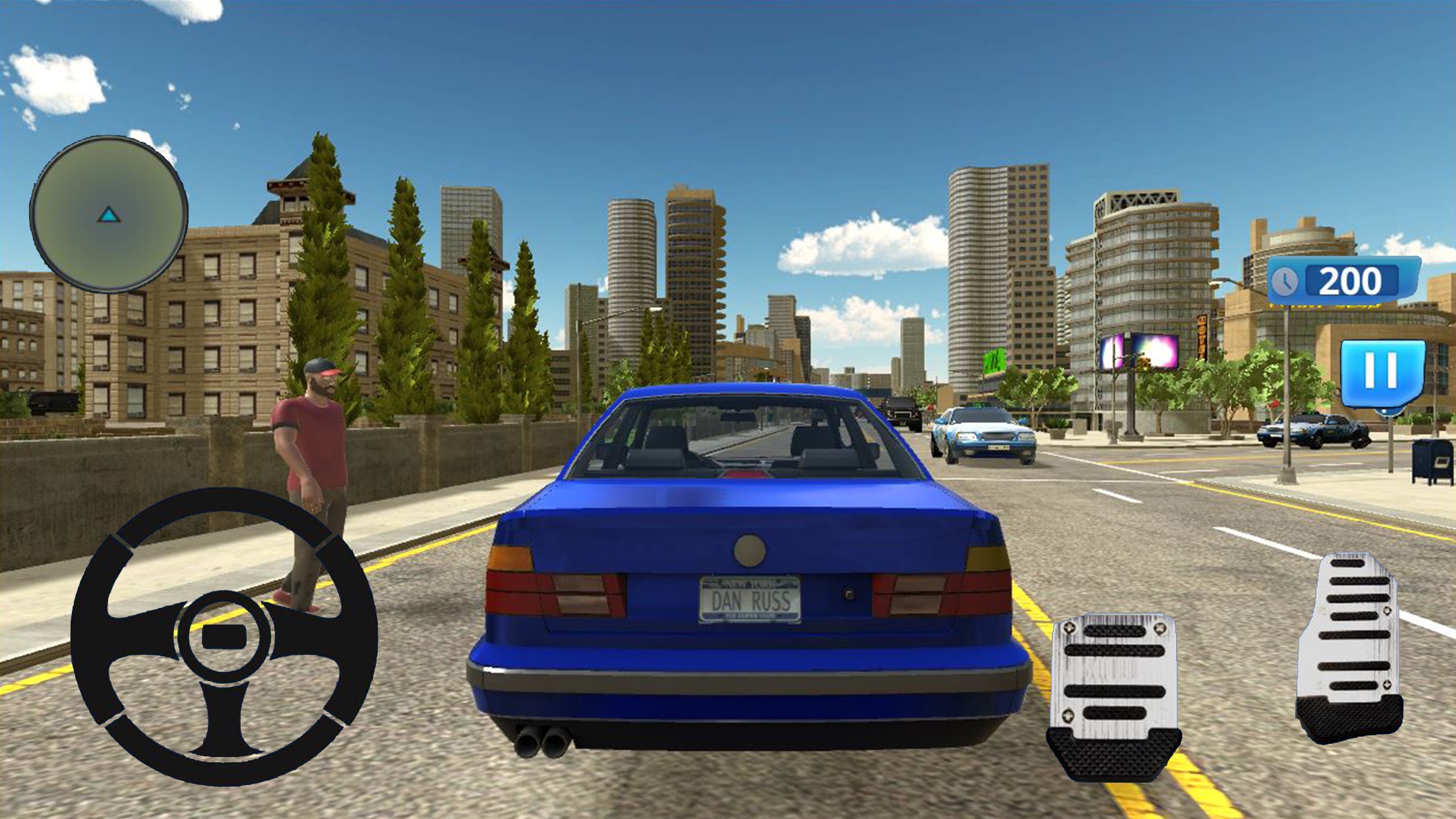 汽车出租车模拟器2021 - car taxi sim app 截图