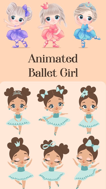 Animated Ballet Girl Stickers