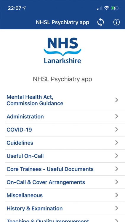 NHSL Psychiatry app
