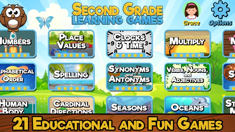 Second Grade Learning Games SE screenshot-0