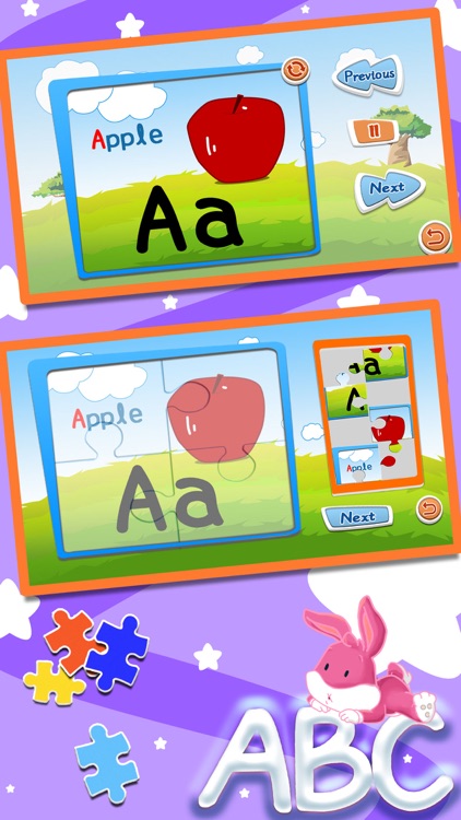 Alphabet ABC jigsaw flash card screenshot-0