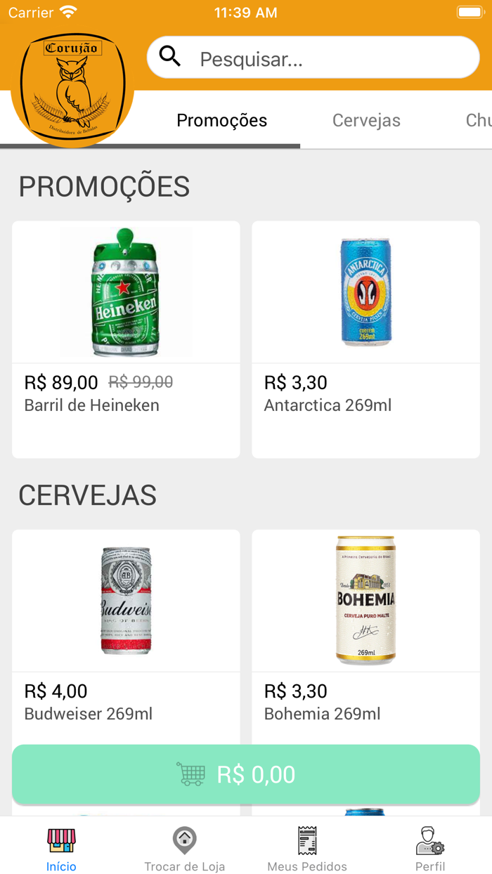 Corujão Delivery de Bebidas