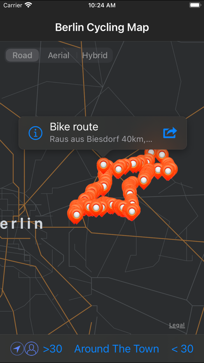Berlin Cycling Map