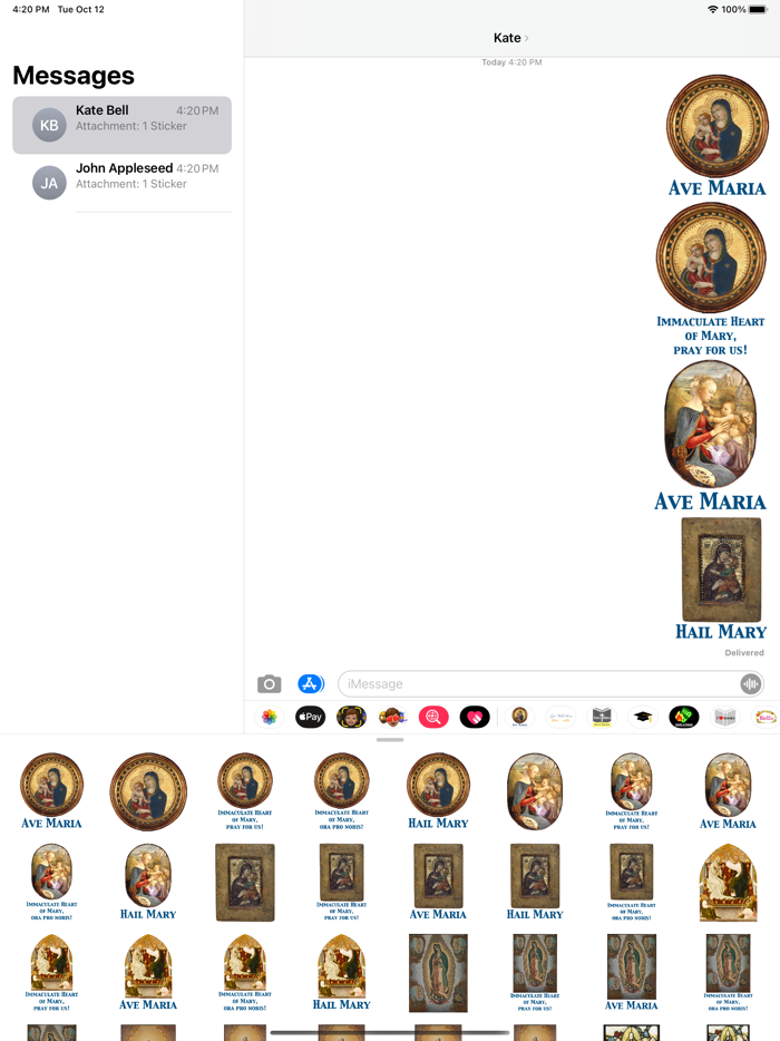 Ave Maria stickers