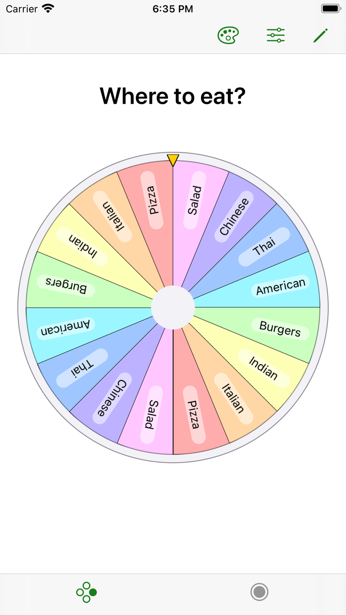Decisions Fun Spinning Wheel