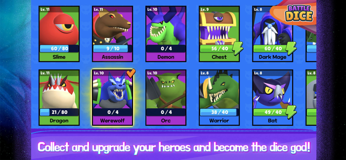 Battle Dice - Throw  Win