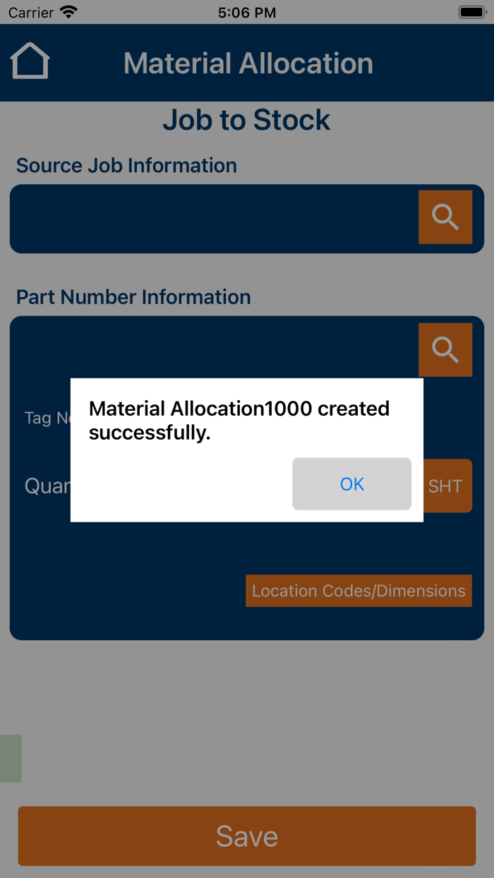 E2 MFG Material Allocation