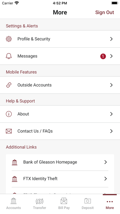 How to cancel & delete Bank of Gleason Mobile from iphone & ipad 4