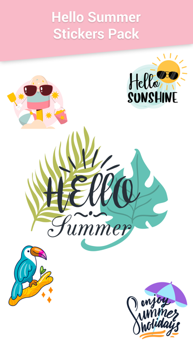 How to cancel & delete Hello Summer Stickers! from iphone & ipad 1