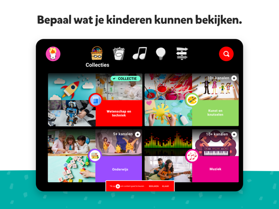 YouTube Kids iPad app afbeelding 4