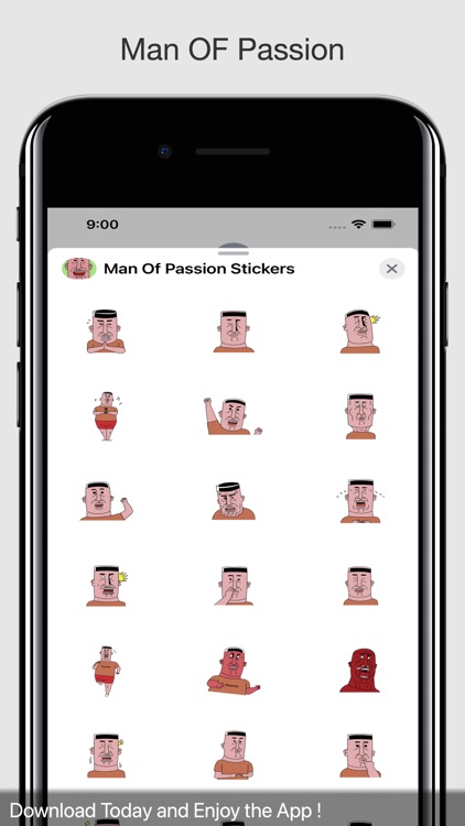 Man Of Passion Stickers