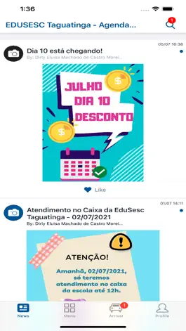 Game screenshot EDUSESC Taguatinga apk