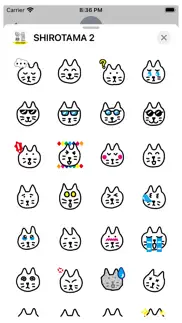 shirotama cat 2 sticker iphone screenshot 2