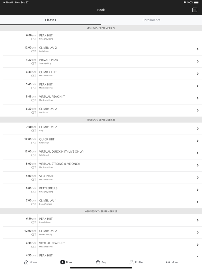 PEAK Climb  HIIT Studio