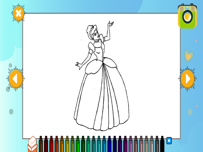 Princess Coloring Book Pages