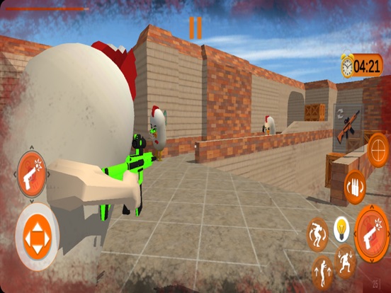 Gun Shooting Chicken War Games screenshot 3