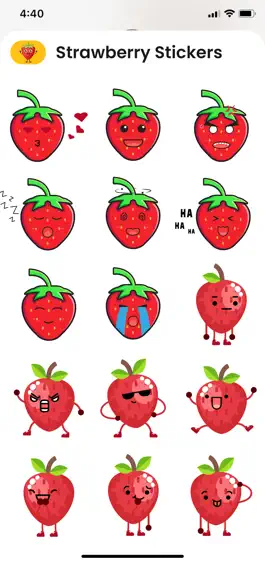 Game screenshot Kawaii Strawberry Emojis apk