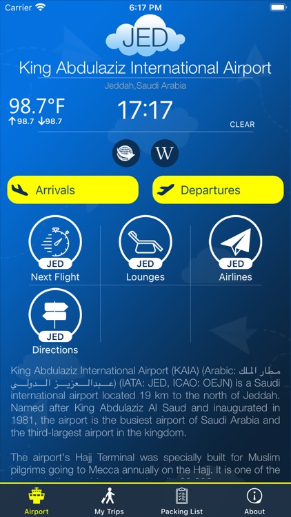 Jeddah Airport Info + Radar screenshot-0
