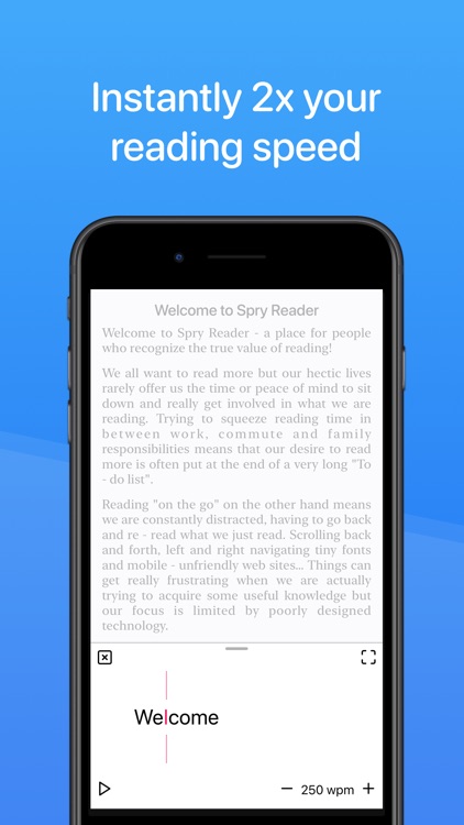 Spry - Instant Speed Reading screenshot-0