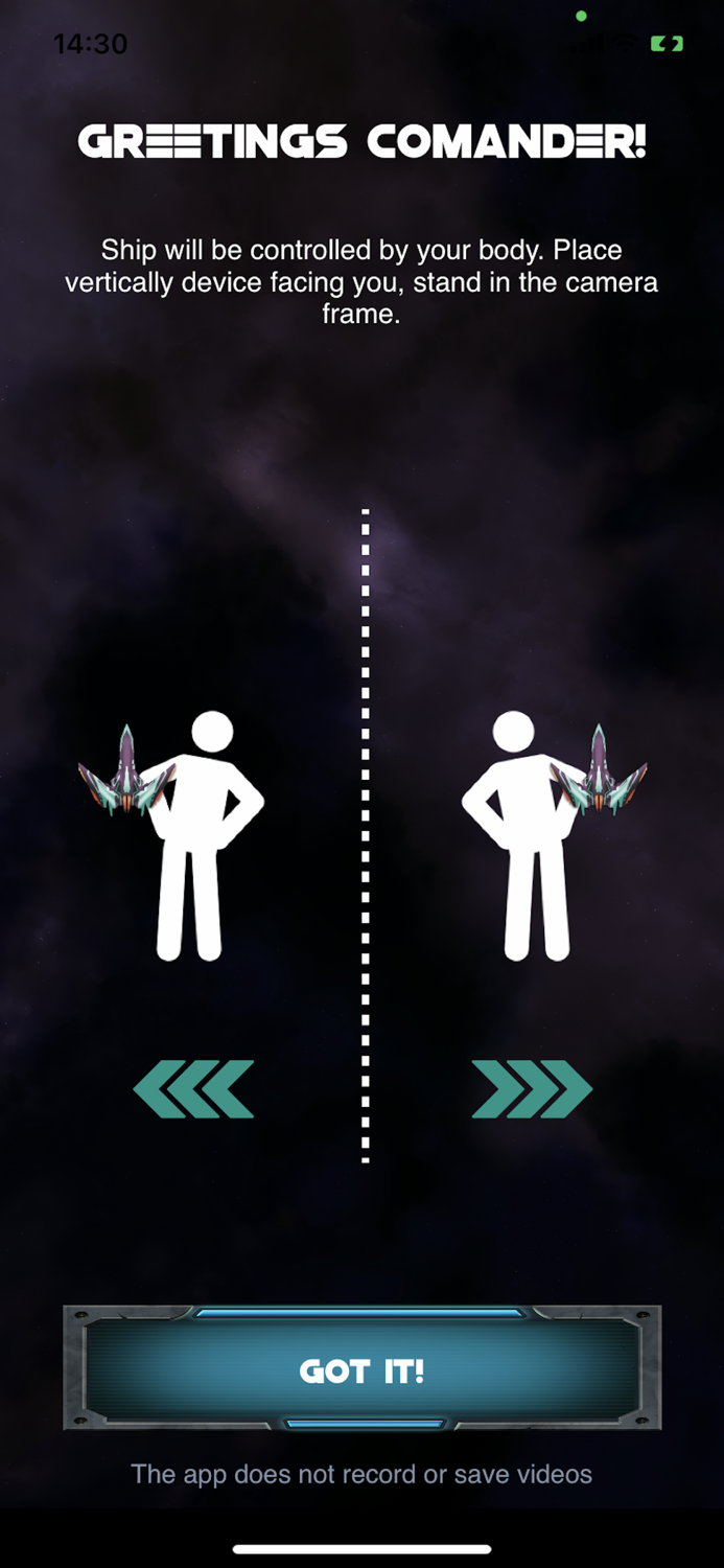 GalaxyFit - body control game