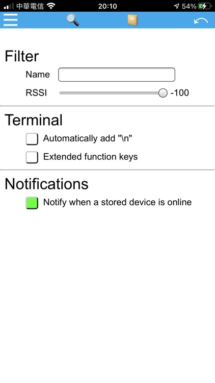 BLE tools with terminal