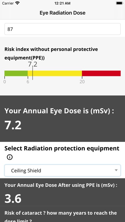 Eye Radiation Dose screenshot-3