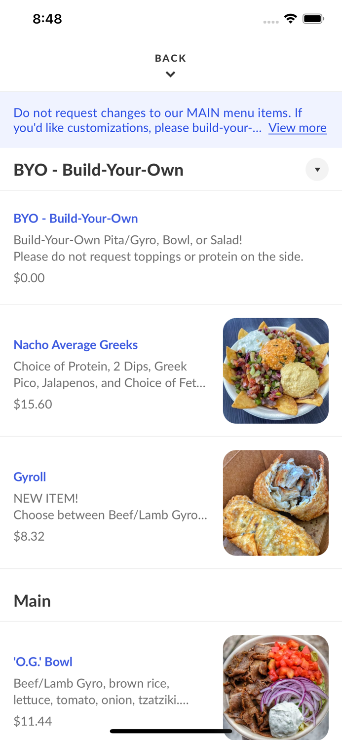 Pita Bowl Greek Cuisine