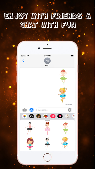 How to cancel & delete Cute Ballet Girls Stickers from iphone & ipad 4