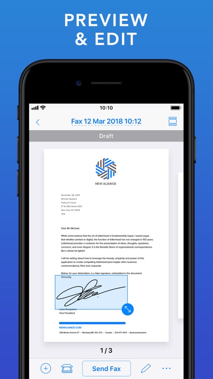FAX: Send Fax from iPhone screenshot-3