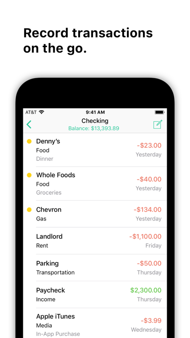 GreenBooks: Personal Finance Screenshots