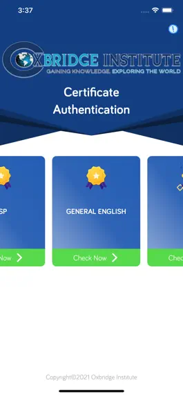 Game screenshot Oxbridge Institute Certificate apk