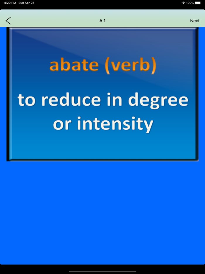 SAT Vocabulary Flashcard