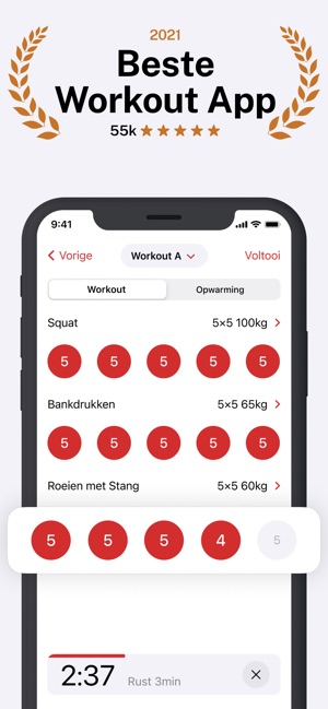 Mirror Madcow workout app for Beginner