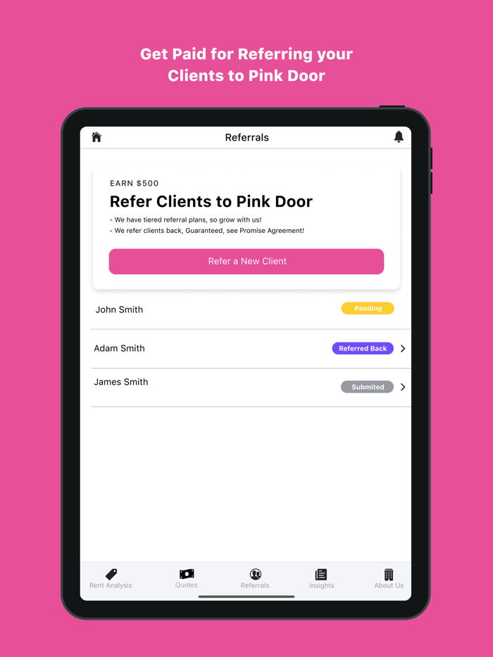 Pink Door for Partners