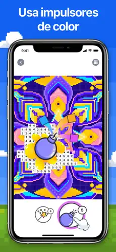 Screenshot 4 Juegos de pintar - Pixel Art iphone