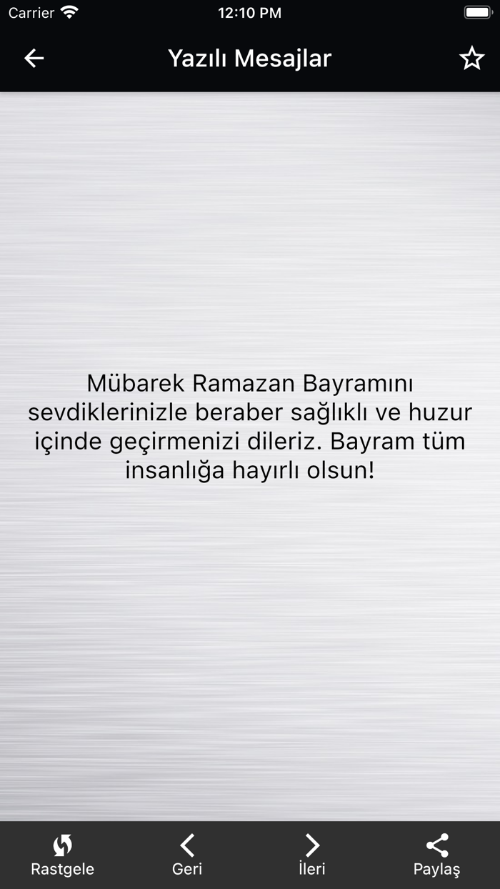 Ramazan Bayramı Mesajları