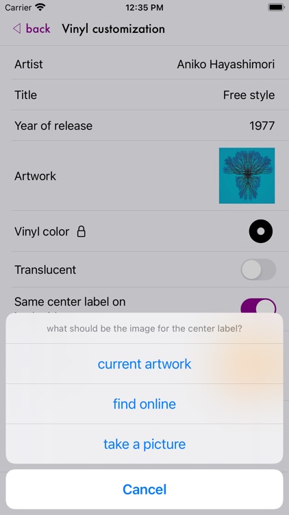 Vinyl Fetish - music player screenshot-3