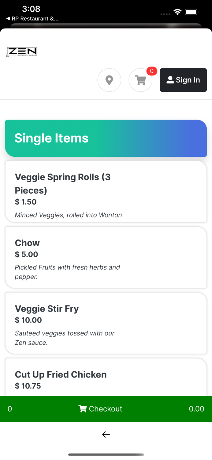 The Zen Caribbean Restaurant