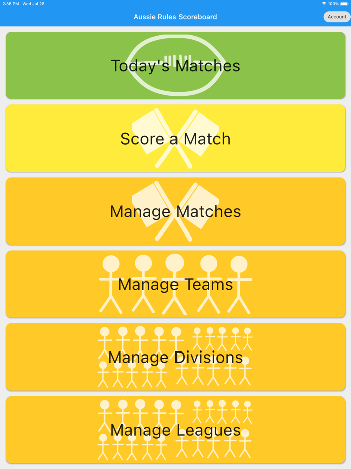 Aussie Rules Scoreboard