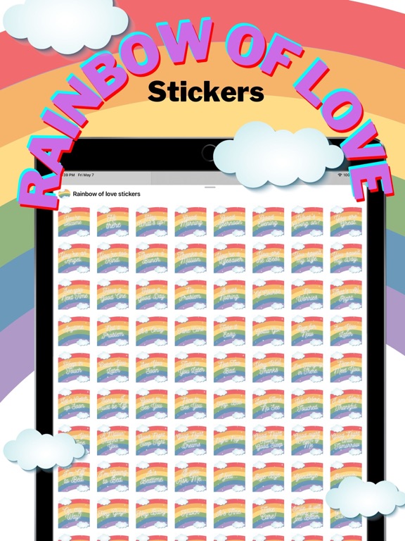 Rainbow of love stickers screenshot 3