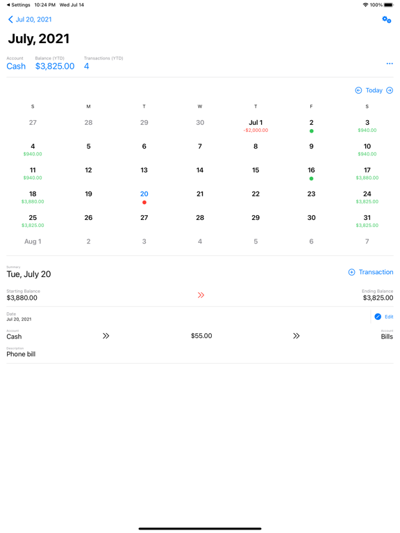 Cashflow Calendar screenshot 4