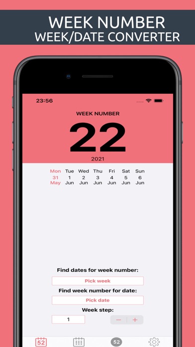 Week numbers with widget screenshot1