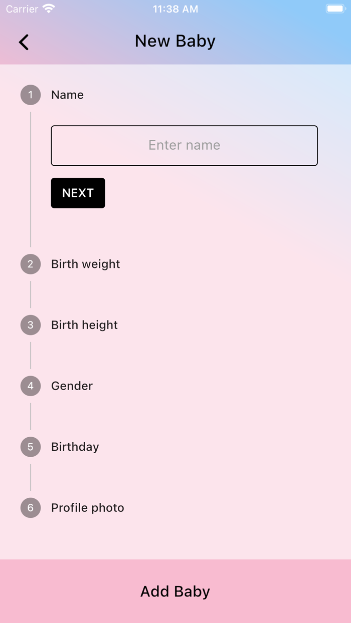 BabyGrowth Create Baby Charts