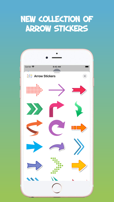 How to cancel & delete Arrow Stickers! from iphone & ipad 2