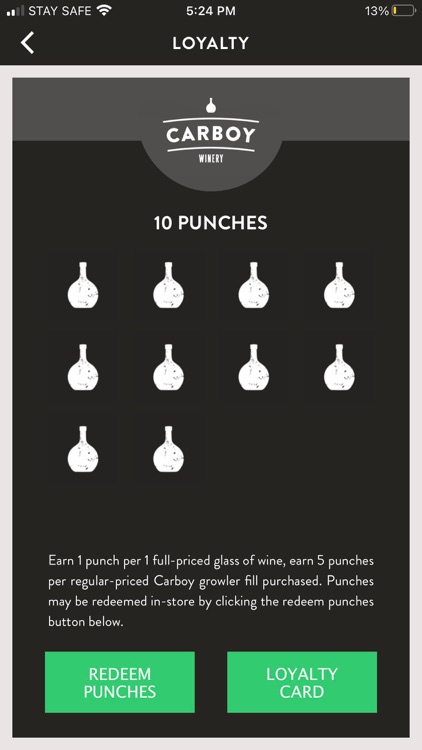 Carboy Winery Rewards